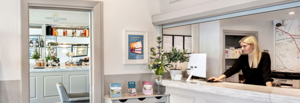 Reception Desk White Lodge Hotel Filey